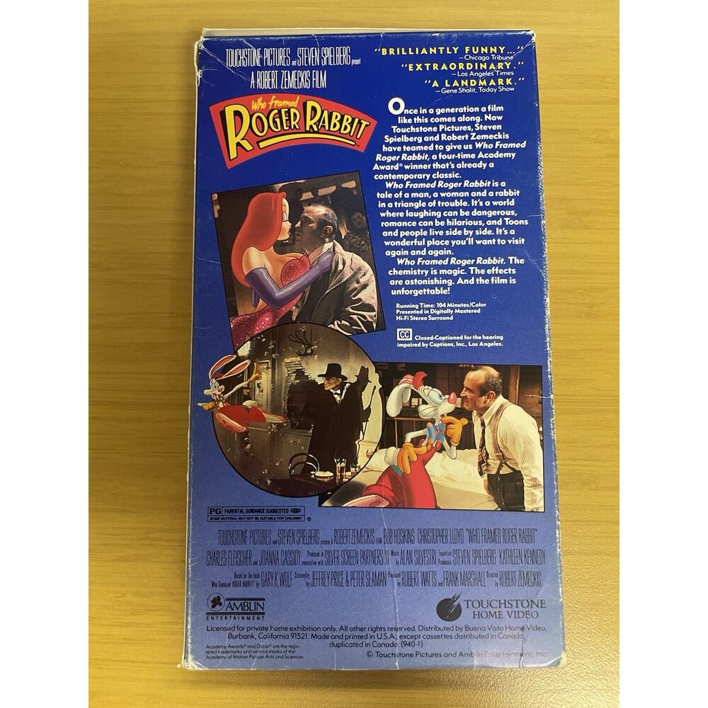Who Framed Roger Rabbit (VHS) - Picture 3 of 5